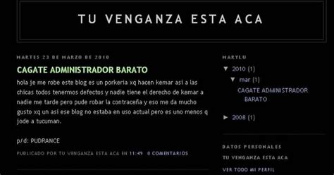 venganza tucumana|“Venganza Tucumana” estuvo dos años en la web .